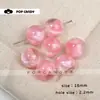 Resina Fino Brillo Redondas Perlas Sueltas DIY Hecho a Mano Cuentas Cadena para Teléfono Colgante de Bolso Materiales Accesorios para Joyería Suministros Decorativos