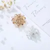 Cuentas de cristal estilo europeo y americano transfronterizo flor loto de agua doble tridimensional accesorios para horquillas de joyería de cuentas pendientes