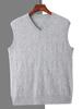 Outono e inverno vison veludo colete masculino moda plus size outono e inverno cor sólida sem mangas cashmere suéter colete trabalho suéter colete grosso