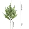 Pino artificial aguja de pino árbol pequeño planta rama de pino piedra falsa decoración de boda navideña artesanía material de hoja accesorios de planta verde navideña