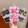 Gomas para el pelo tipo cable de teléfono para niños, aptas para bebés, alta elasticidad, gomas para el pelo de colores dopamina para cabello rizado de niñas