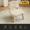Taburete para Uso en Casa, Taburete Bajo Pequeño para Niños con Respaldo, Silla Pequeña de Madera Maciza para Sentarse Largo Tiempo, Banco para Cambiar Zapatos en la Entrada, Banco para Sofá en la Sala de Estar