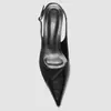 Zapatos de Tacón Alto de Punta Fina, Estilo Nuevo, Cómodos y Versátiles, con Correa Trasera y Sandalias de Punta Cerrada, Moda Transfronteriza Europea y Americana