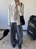 Nuevas Camisas de Manga Larga Retro a Rayas Verticales para Primavera y Otoño Estilo Hong Kong Casual Holgadas Ropa Exterior para Pareja Chaquetas Camisa Versátiles