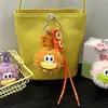 Colgante de Bolso Miu Muñeco de Peluche de Dibujos Animados Lindo Llavero de Muñeca Fea Linda Colgante para Mochila Cuerda Trenzada Colgante para Teléfono Móvil