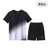Nova Roupa Esportiva de Badminton Gradiente Masculina e Feminina Verão Competição Estudante Vôlei Tênis de Mesa Treinamento Secagem Rápida Conjunto de Roupa para Homens