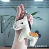 Llavero de Pony Colgante Pequeño Accesorios para Llavero Año del Caballo Bolsa de Regalo Pequeña Decoración Colgante Regalo de Graduación Personalización