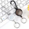Lluvia de Otoño Color Transparente Clip Trasero Hebilla Retráctil Cordón de Fácil Extracción Tirador Portatarjetas de Identificación Portapase de Trabajo Accesorios para Pase de Trabajo