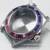 Caja de reloj vintage de cristal de zafiro plano de 39.5 MM, impermeable, compatible con: NH35 NH36 NH34