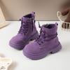 Botas para Niños, Botas Amarillas de Suela Blanda para Niños, Botines Bajos Nuevos de Otoño 2025 para Bebé, Botas de Cuero Casual para Niñas