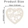 Corazón de Madera para el Día de San Valentín Transfronterizo Div con Forma de Corazón Etiquetas de Madera para el Día de la Madre Fiesta de Cumpleaños Decoración del Hogar Adornos Colgantes