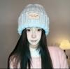 Sombrero de Lana de Nuevo Estilo para Mujer Invierno Cálido Protección para las Orejas Sombrero para el Frío Lindo Sombrero Tejido de Abanicos para la Cara Pequeño Combinable Protección contra el Frío