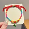 Pulseira do Festival do Barco-Dragão para Boa Sorte, Pingente de Bolinho de Arroz da Sorte, Fio Colorido, Fio Vermelho de Presente, Tecelagem Artesanal, Suprimento para Barraca de Feira