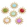 Joias Transfronteiriças Mais Vendidas Colar com Pingente de Sol Acessórios Aço Inoxidável Feito à Mão DIY Pulseira Colar Brinco Acessórios para Mulheres