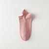 Calcetines de barco de algodón nuevos cuidadosamente seleccionados, calcetines casuales de color liso 100% algodón para mujer, calcetines de algodón puro 98% cosidos a mano al por mayor