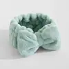 Comercio Exterior Transfronterizo Peluche Lazo para el Cabello Diadema Accesorio para el Cabello Felpa de Coral Lavado y Maquillaje Lindo Lazo Diadema