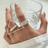 Anillo Irregular Plegado de Croissant de Plata de Ley S925 para Mujer Nicho Sensación de Alta Gama Lujo Ligero Versátil Moderno Nueva Llegada Joyería de Mano