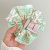 Goma para el pelo de niña con encaje de doble capa resistente, accesorio para el pelo de encaje fresco y delicado para niñas, coletero de princesa floral