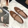 Sapatos Femininos Plus Size Transfronteiriços em Estoque, Sapatos de Salto Baixo Versáteis com Laço Estilo Francês, Sapatos Baixos Femininos Mary Jane, Novo Modelo 2026