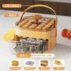 Bandeja de Gelo Pressionável Molde de Cubo de Gelo Caixa de Fazer Gelo Máquina de Cubo de Gelo Doméstica Grau Alimentício Geladeira Grande Capacidade Armazenamento de Gelo Molde de Moagem