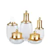 Venta al por mayor del fabricante Botellas cosméticas Botellas vacías Set de reempaque de loción Crema Botellas de crema Pueden ser Botellas de esencia