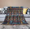 Manta de Franela con Estampado Digital Bohemio para Sofá, Tapiz, Manta de Aire Acondicionado, Adecuada para Todas las Estaciones
