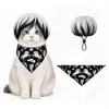 Fantasias de Halloween para Pets Gato Engraçado Peruca Explosão Pet Lenço Triângulo Estampado Babador Festa