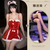 Boneca Roupas de Amor Camisa de Natal Lingerie Sexy Roupão de Veludo Vermelho Sexy Baile de Ano Novo Cosplay Desejo Puro