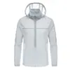 Roupa de Proteção Solar Casual Moda Verão Masculina e Feminina de Seda Gelada Absorvente de Suor Secagem Rápida Jaqueta Cor Sólida Gola Alta Roupa de Proteção Solar Solta Tendência Marca