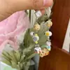 Pulseira de Miçangas de Cachorrinho Desenho Animado Fofo para Mulheres, Design de Nicho para Primavera e Verão, Joia de Pulseira Pérola Dopamina Única e Estilosa