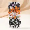 El juego de accesorios para el cabello para niños más vendido en Europa y América, pinza para el cabello de lazo de cinta acanalada de Halloween, horquilla para el cabello para niños 638