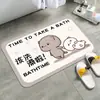 Estilo Ins Felpudo Absorbente de Barro Diatomeas Baño Alfombrilla Antideslizante Baño Alfombrilla de Pies de Secado Rápido Alfombrilla de Pies de Baño de Aspecto Elevado