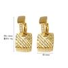 Brincos de Prata Esterlina 925 Design de Nicho Quadrado Feminino High-End Zircônia Brincos de Moda Ins Brincos Simples Atacado