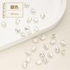 Cuentas de Piedra de Forma Especial Rellenas de Oro de 14K que Conservan el Color Cuentas Separadas Asimétricas Collar de Perlas Estilo Barroco Pulsera Accesorios de Joyería