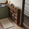 Nuevo aparador estrecho de 20 cm, mueble de almacenamiento integrado para montar en la pared, mueble para té, mueble de almacenamiento para comedor y cocina