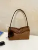 Bolsos Otoño Invierno Estilo Maillard Para Viajar Suede Felpa Bolso de Hombro Único Bolso de Axila Sensación de Alta Gama Bolso Tote Retro Esmerilado Mujer
