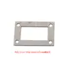 Placa de Brida de Acero Inoxidable Estante Placa Base Cuadrada Perforación Tubo Cuadrado Junta Columna Placa de Fijación de Pasamanos Placa de Soporte Panel de Pie