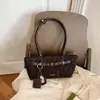 Bolso bandolera de leopardo simple, elegante y moderno para mujer, bolso de hombro de gran capacidad de alta gama vintage para principios de otoño