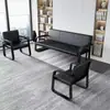 Juego de sofá y mesa de centro para apartamentos de alquiler, sillas de espera para recepción, sofá de tres plazas para recibir invitados, sofá de oficina sencillo