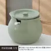 Tarro de Cerámica Resistente a Altas Temperaturas para Manteca de Cerdo Doméstica Cocina Tarro Rojo para Aceite Tapa Especial para Aceite Salpicado Tarro de Almacenamiento para Chile