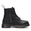 Leiyu Botas de Motocicleta 8 Furos Zíper Lateral 1460 Couro Macio Femininas Botas Curtas Casal Botas Masculinas e Femininas Bico Redondo Tendência Workwear