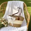 Bolso Tote de Paja Tejida de Gran Capacidad, de Moda y de Nicho para Vacaciones en la Costa, Bolso de Hombro Tejido para la Playa, Bolso Ligero y Versátil para Debajo del Brazo
