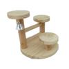 Plataforma de Salto de Madera de Ardilla Hámster Ardilla Totoro Loro Tronco Plataforma de Salto Escalera de Escalada Juguete Deportivo Multifuncional de Ocio