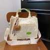Moda Novo estilo coreano nicho luz luxo veludo cotelê bolsa de ombro casual simples para todos os jogos de alto valor Crossbody Tote Bag