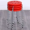 Taburete de Madera Maciza, Elegante Taburete para Cambiarse los Zapatos, Taburete Redondo Engrosado, Taburete con Almacenamiento, Taburete Sólido, Taburete de Hierro, Taburete Redondo de Hierro, Taburete Engrosado Reforzado