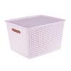 Cesta de almacenamiento tejida de plástico marco para juguetes libros escritorio de jardín de infantes caja de almacenamiento para snacks caja de almacenamiento para ropa