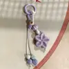 Bolsa Estilo Étnico Cerâmica Pendente Chaveiro Flor Artesanal Novo Estilo Chinês Literário e Artístico Pequenos Enfeites Pendentes Frescos Fabricante Atacado