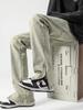 Pantalones vaqueros de calle estilo americano para hombre, adolescentes, primavera y otoño, pantalones rectos con cremallera de marca de moda de alta gama para hombre, ropa para hombre
