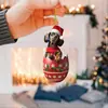 Navidad Rebaja Caliente Cachorro Coche Colgante Navidad Decoración del Hogar Bolsa Colgante Decoración Llavero Colgante Navidad