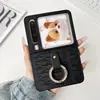 Soporte de Anillo de Dibujos Animados Adecuado para Huawei Pocket 2, Funda de Cuero Creativa para Huawei P50 Pocket Pantalla Plegable, Diseño Simple